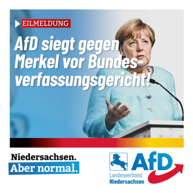 AfD siegt gegen Merkel vor Bundesverfassungsgericht
