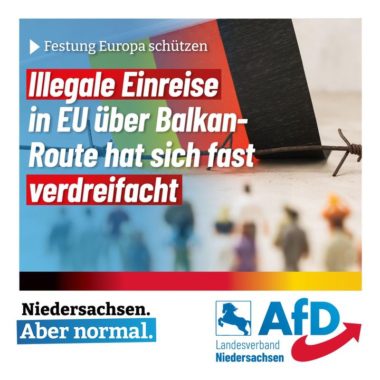 Illegale Einreise in EU über Balkan-Route hat sich fast verdreifacht